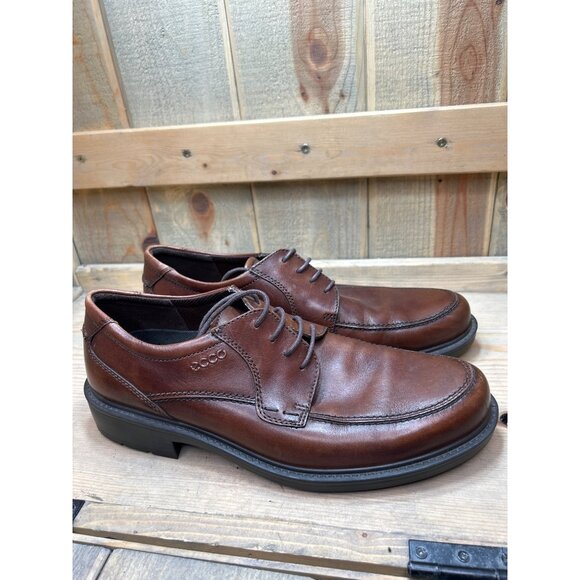 Ecco Mens Brown Leather Lace-Up Dress Shoes Size 43 US 9/9.5 main image 6